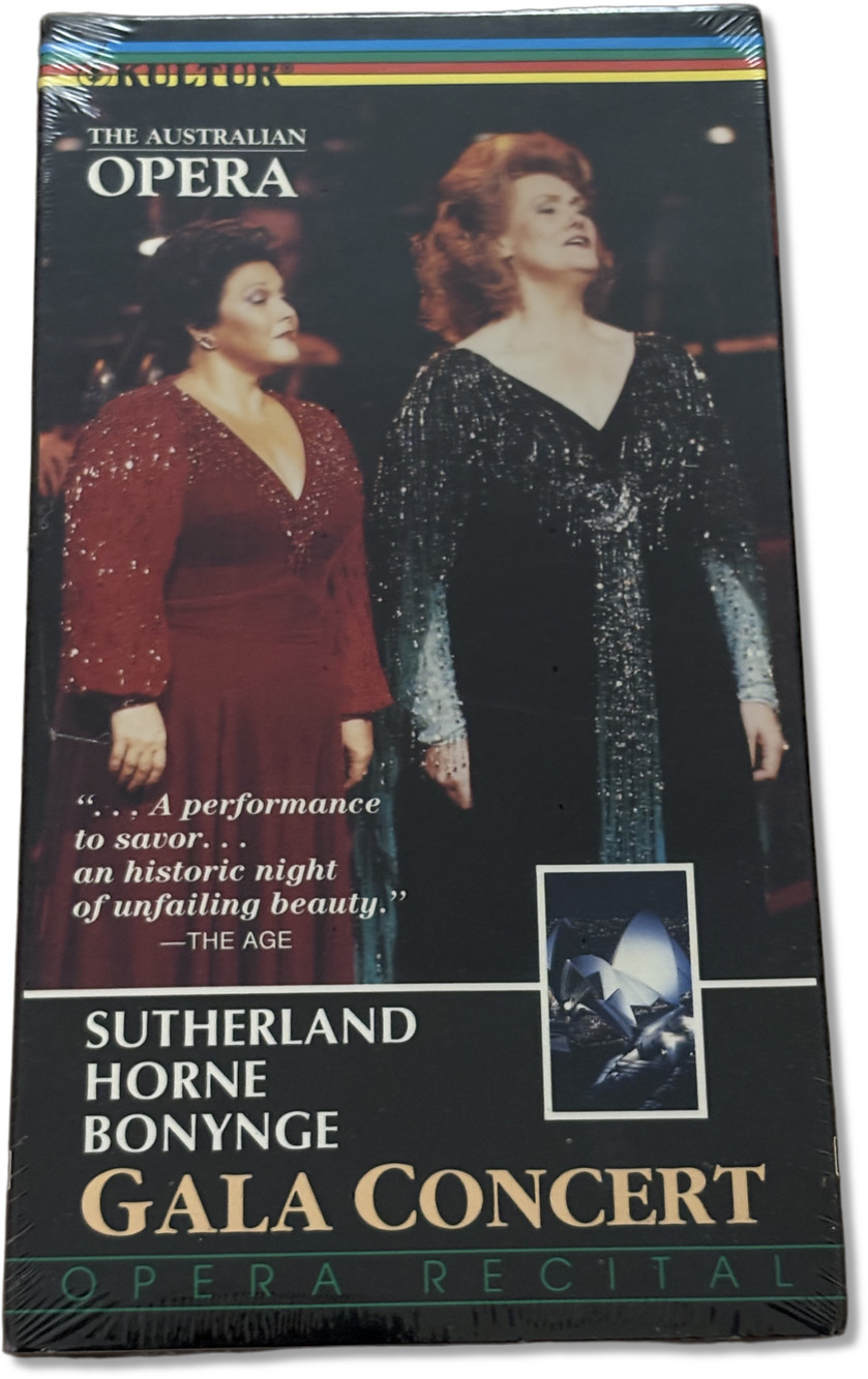 Gala Concert Australian Opera Sutherland Horne Bonynge - (VHS, 1986) New OOP!!